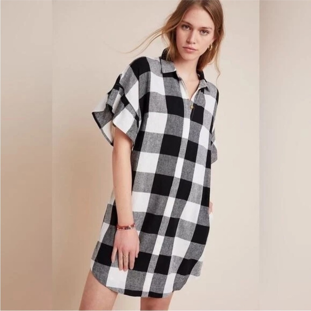 Anthropologie The Odells Dolly Shirt Dress SMALL